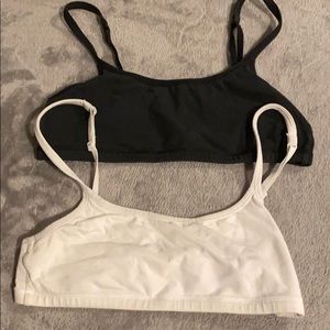 victoria secret pink sports bra bandeau with strap